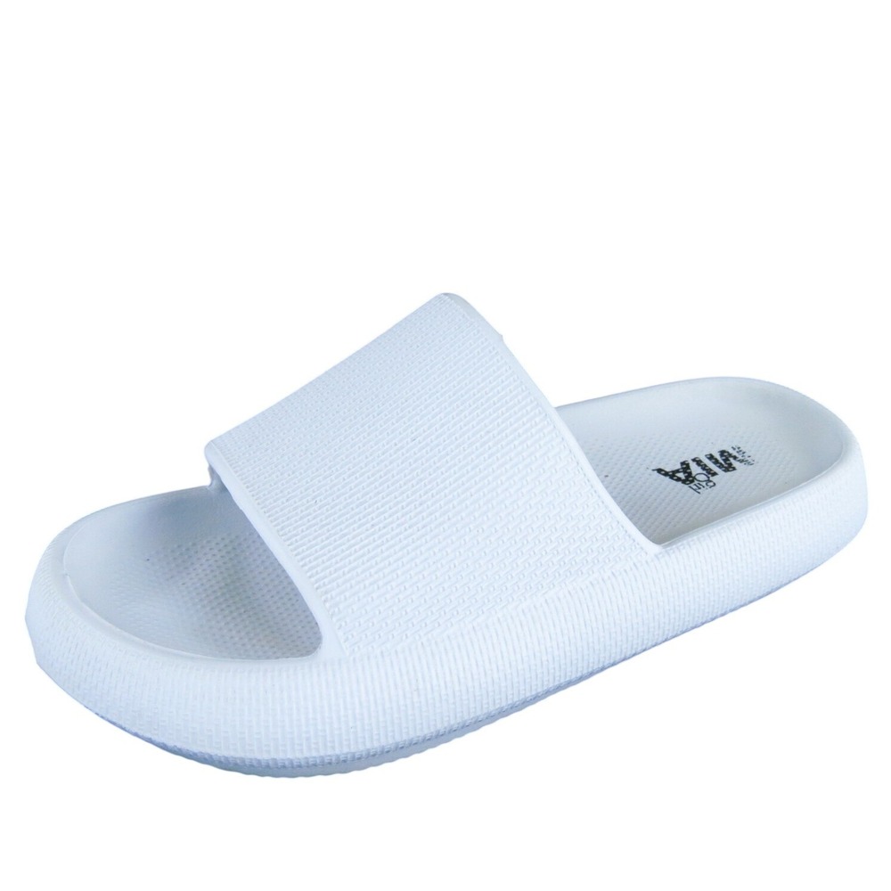 MIA Girl Women's Chunky Slide‎ White Synthetic Sz 8 Medium Gently Used 2025